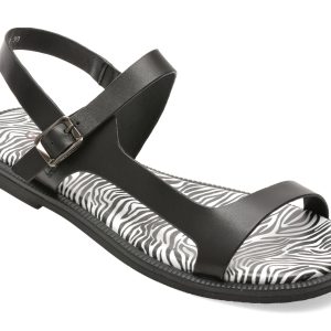 Sandale GRYXX negre, 67735, din piele naturala