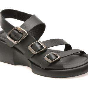 Sandale GRYXX negre, 734159, din piele naturala