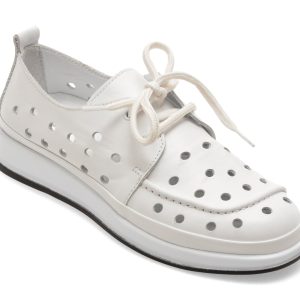 Pantofi GRYXX albi, 5092307, din piele naturala