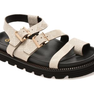 Sandale GRYXX albe, 428934, din piele naturala