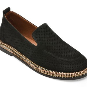 Mocasini GRYXX negri, 481264, din piele intoarsa