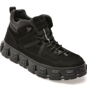 Ghete GRYXX negre, LN18, din piele naturala