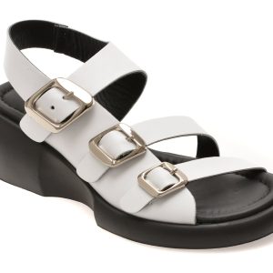 Sandale GRYXX albe, 734159, din piele naturala