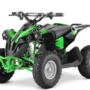 ATV electric Kinder Eco Wolf , motor 1060W 36V pozitionat pe punte si cui remorcare,  culoare verde