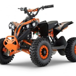 ATV electric NITRO Eco Avenger XXL 1200W 48V cu 3 viteza 6 inch Snowy tyres, portocaliu
