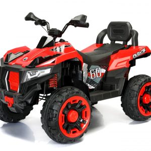 ATV electric pentru 2 copii Kinderauto SuperOffroad V2 4x4 180W 12V 12Ah premium, rosu