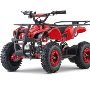 ATV electric pentru copii NITRO Torino Quad 1200W 48V Snowy Tyre, culoare rosie