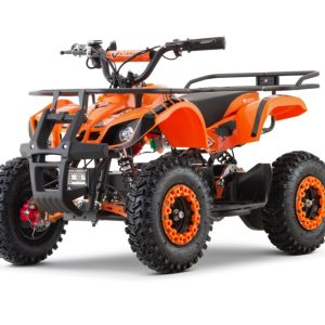 ATV electric pentru copii NITRO Torino Quad 1200W 48V Snowy Tyre, culoare portocalie
