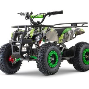 ATV electric pentru copii NITRO Torino Quad 1200W 48V snowy tyres, Green Grafiti