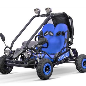 Buggy electric pentru 2 copii NITRO Gokart Hunt 650W 36V 20Ah, culoare albastra