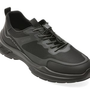 Pantofi sport GRYXX negri, 19081, din material textil