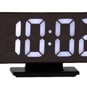 Ceas digital led mirror clock cu afisaj ALB  DS-3618L