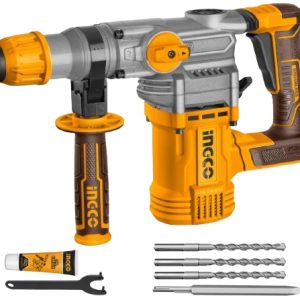 Ciocan rotopercutor 4.5J, 930rpm, 4400bpm, 20V Brushless Fara Acumulator Ingco CRHLI20288