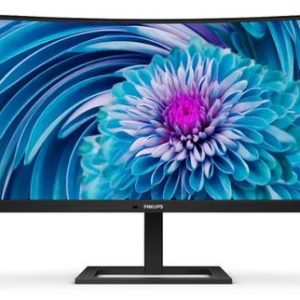 Monitor LCD VA LED Philips 34inch 346E2CUAE/00, 3440 x 1440, HDMi, DisplayPort, Boxe, Ecran curbat, 100 Hz, 1 ms (Negru)