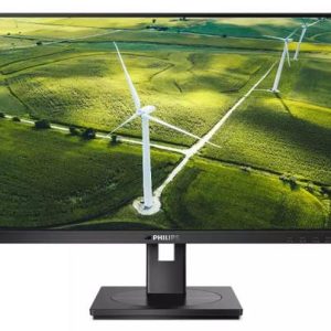 Monitor IPS LED Philips 23.8inch 242B1G/00, Full HD (1920 x 1080), VGA, DVI, HDMI, DisplayPort, Boxe, Pivot, 75 Hz (Negru)
