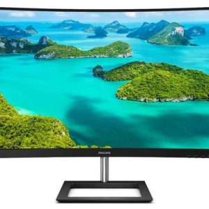 Monitor VA LED Philips 27inch 272E1CA/00, Full HD (1920 x 1080), VGA, HDMI, DisplayPort, Boxe, Ecran Curbat, 75 Hz (Negru)