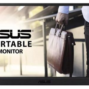 Monitor Portabil IPS LED ASUS ZenScreen 15.6inch MB166C, Full HD (1920 x 1080), USB Type-C (Negru)