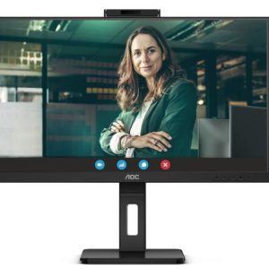 Monitor IPS LED AOC 23.8inch 24P3CW, Full HD (1920 x 1080), Boxe, Pivot (Negru)