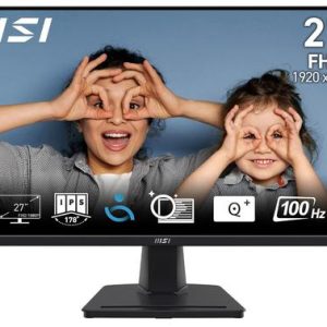 Monitor IPS LED MSI PRO 27inch MP275, Full HD (1920 x 1080), VGA, HDMI, Boxe, 1 ms (Negru)