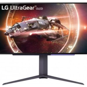 Monitor Gaming OLED LG 26.5inch 27GS95QX-B, QHD (2560 x 1440), HDMI, DisplayPort, Pivot, 240 Hz, 0.03 ms (Negru)