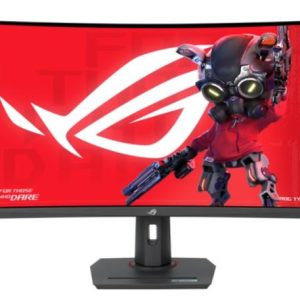 Monitor Gaming VA LED ASUS ROG Strix 31.5inch XG32WCS, WQHD (2560 x 1440), HDMI, DisplayPort, Ecran curbat, 180 Hz, 1 ms (Negru)