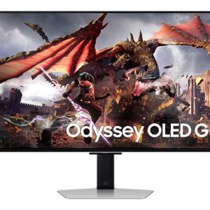 Monitor OLED Samsung Odyssey G8 32inch LS32DG802SUXDU, UHD (3840 x 2160), HDMI, DisplayPort, Pivot, 240 Hz, 0.03 ms (Argintiu)
