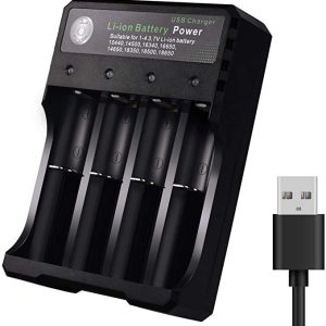 Incarcator MS-5D84A4 Acumulatori 4.2V Li-Ion 18650 cu 4 Porturi la USB AX