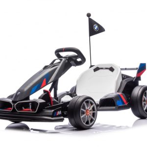 Kart electric pentru copii  BMW Motosport  putere 500W, sasiu ajustabil, Gri