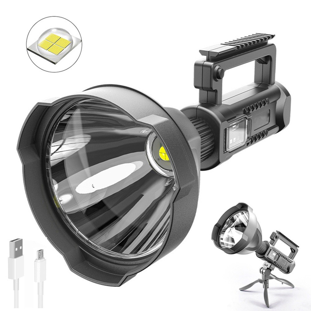 Lanterna de Mana W590 cu TREPIED , Baterie Externa 1000W LED foarte puternic P50