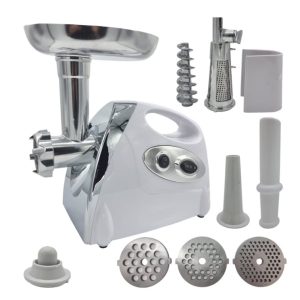 Masina de tocat carne electrica 3000W *4 in 1* cu adaptor rosii, carnati, chitele; 3 site inox, PROFESSIONAL CAMPION CMP0802