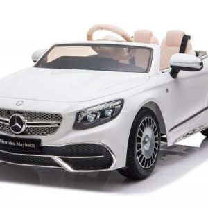 Masinuta electrica Mercedes S650 MAYBACH, 90W, 12V, PREMIUM  Alb