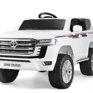 Masinuta electrica pentru 2 copii, Toyota Land Cruiser 140W 12V PREMIUM, alba