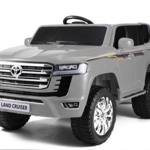 Masinuta electrica pentru 2 copii, Toyota Land Cruiser 140W 12V PREMIUM, Gri