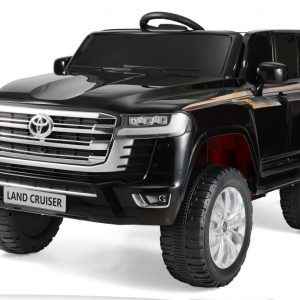 Masinuta electrica pentru 2 copii, Toyota Land Cruiser 140W 12V PREMIUM, neagra