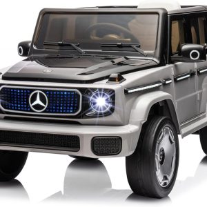 Masinuta electrica pentru copii, Mercedes EQG 140W 12V 9Ah, Premium, culoare Gri
