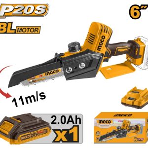 Mini drujba electrica 20V 150mm, brushless cu 1 Acumulator fierastrau Ingco CGSLI20685