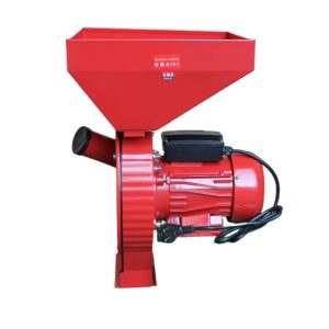 Moara Electrica Rosie pentru Uruiala CMP1335R, 4.5KW, 300kg/ora, Motor Electric 100% Cupru, 20 Ciocanele, 4 Site Interschimbabile, Cuva Metalica Extra Mare, Butuc Direct pe Ax, Protectie Suprasarcina