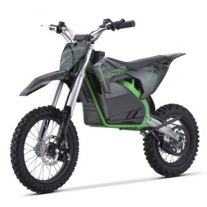 Motocicleta electrica E-Dirtbike Serval VX 1600W 14 12 48V 15Ah Lithiu ION, culoare Verde