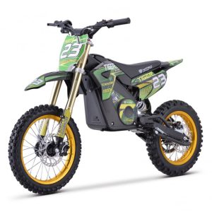 Motocicleta electrica Nitro E-Dirtbike Tiger 1800W 14 12 48V 13Ah Lithiu ION, culoare Verde