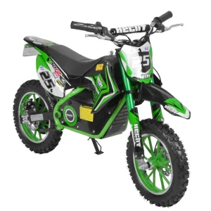 Motocicleta electrica pentru copii Kinder Eco Ghepard 500W 36V, culoare verde