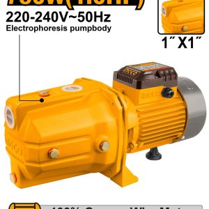 Pompa Apa de suprafata cu Jet 750W, 51m, 55 l/min Ingco JP07508