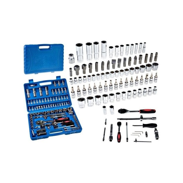 Set trusa chei 94 piese, tubulare 1/4" si 1/2", biti, prelungitoare, Campion CMP1443