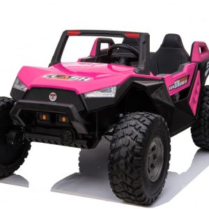 UTV electric copii BJX1928, tractiune 4x4, 300W putere, 24V, echipare PREMIUM, roz