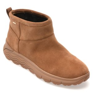 Ghete GEOX maro, D5626B, din piele intoarsa