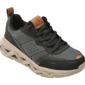 Pantofi sport SKECHERS negri, SKX-1121, din material textil