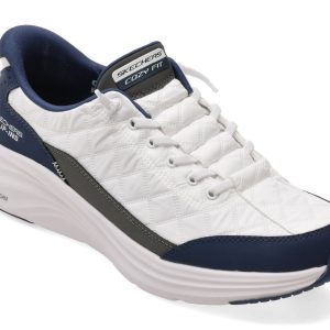 Pantofi sport SKECHERS albi, CONTOUR FOAM , din material textil