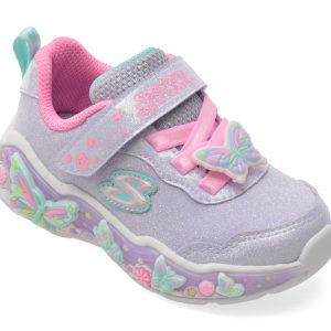 Pantofi sport SKECHERS mov, LIL BUTTERFLY BLISS, din material textil