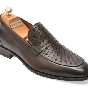 Mocasini eleganti LE COLONEL maro, 484116, din piele naturala