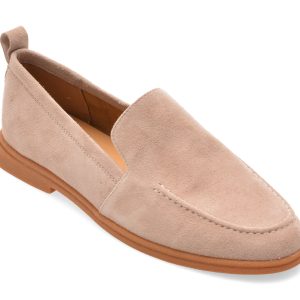 Mocasini FLAVIA PASSINI bej, 1197G19, din piele intoarsa