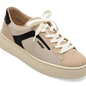 Pantofi sport RIEKER bej, N9900, din material textil